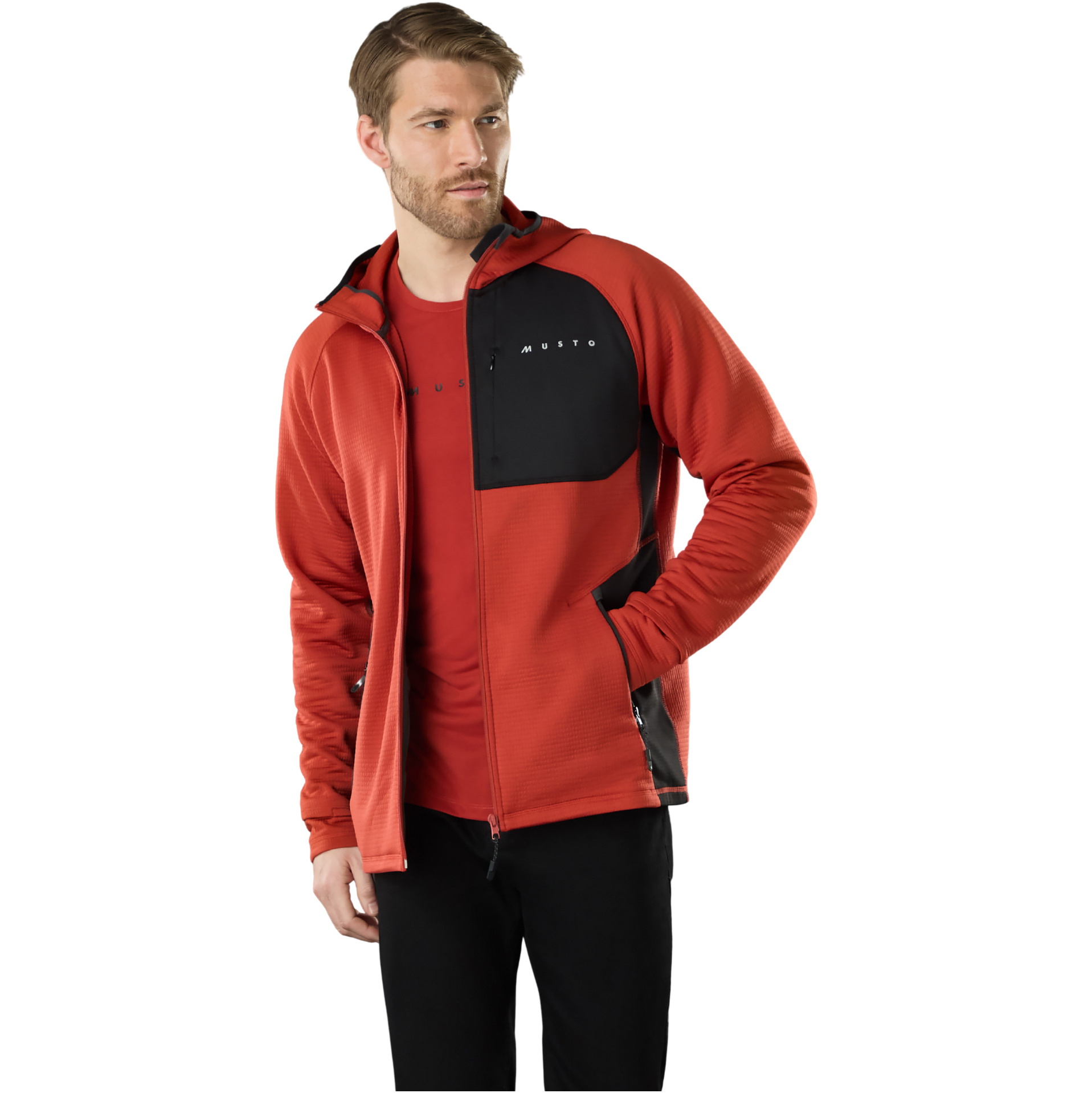 2025 Musto Mens Evo Thermal Hooded Tech FL Jacket 84188 - Rust